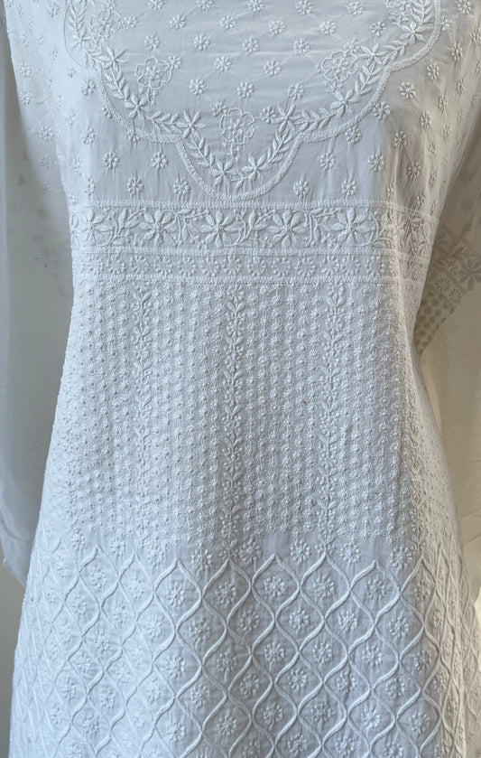Fine Chikankari Kaftan