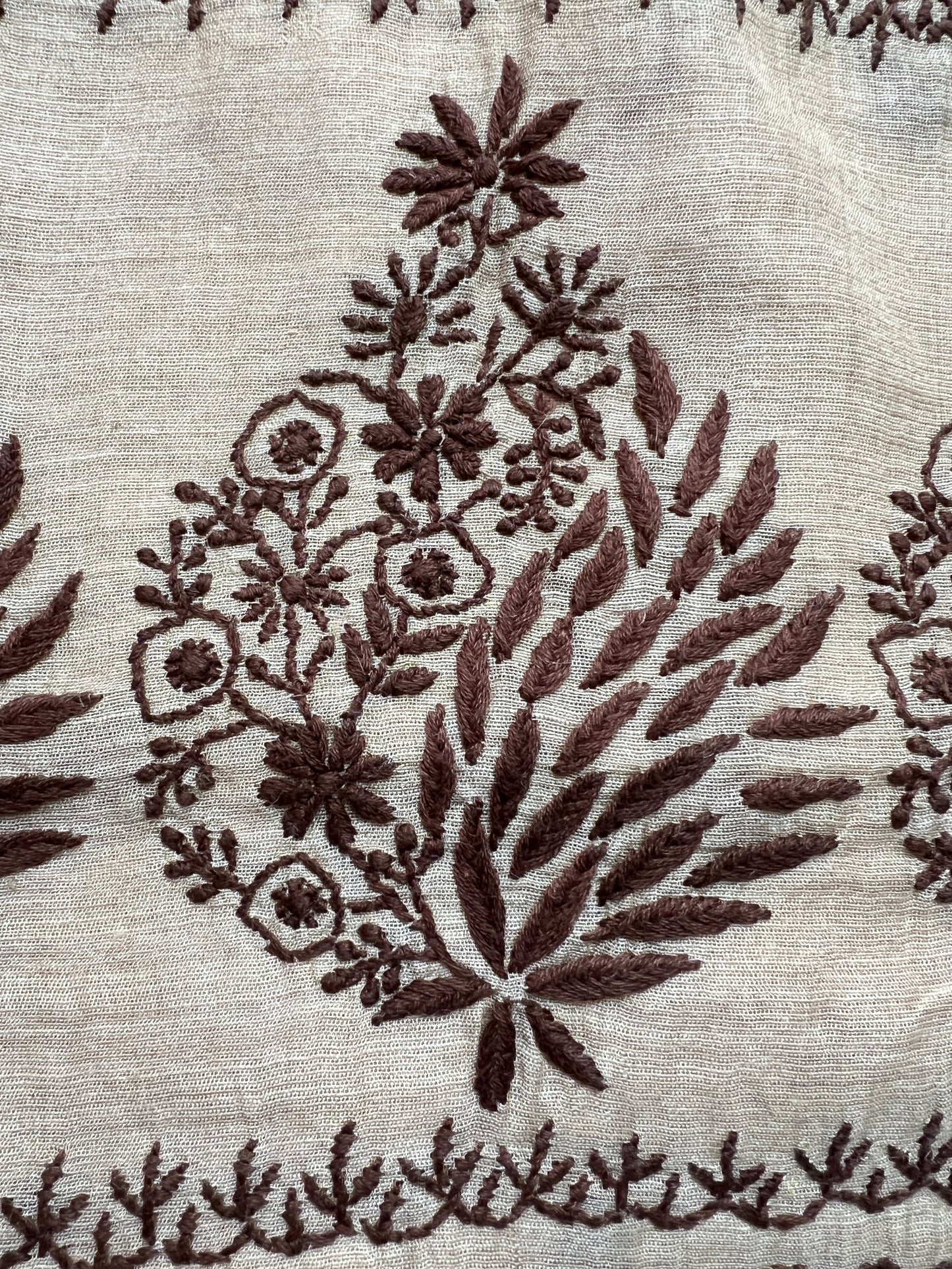 Close up Tissue Chanderi Silk with Chikankari