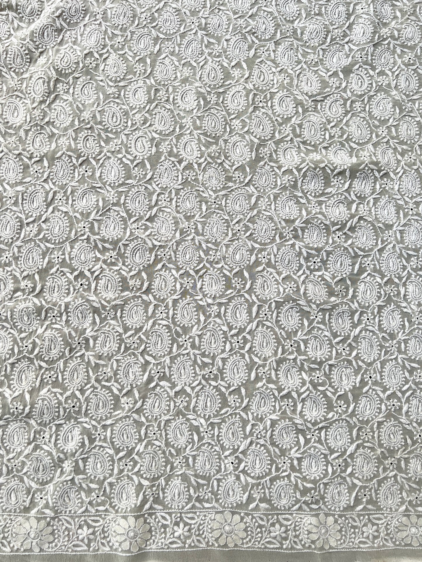 Pure Georgette Blouse with Do Taar Chikankari