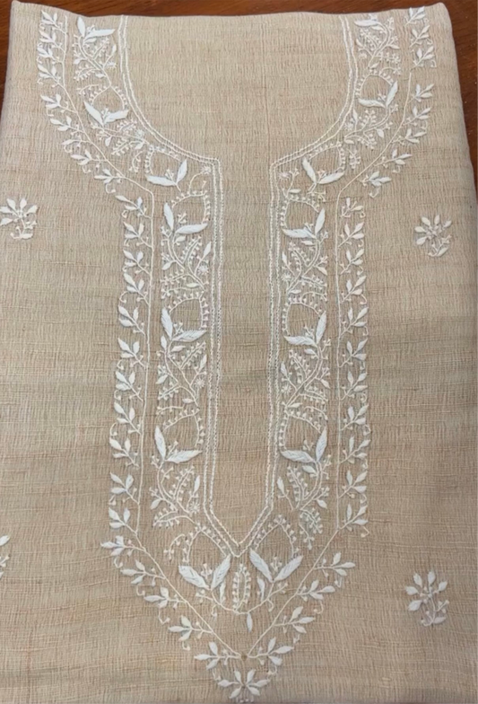 Chikankari Kurta for Men- Khaddar
