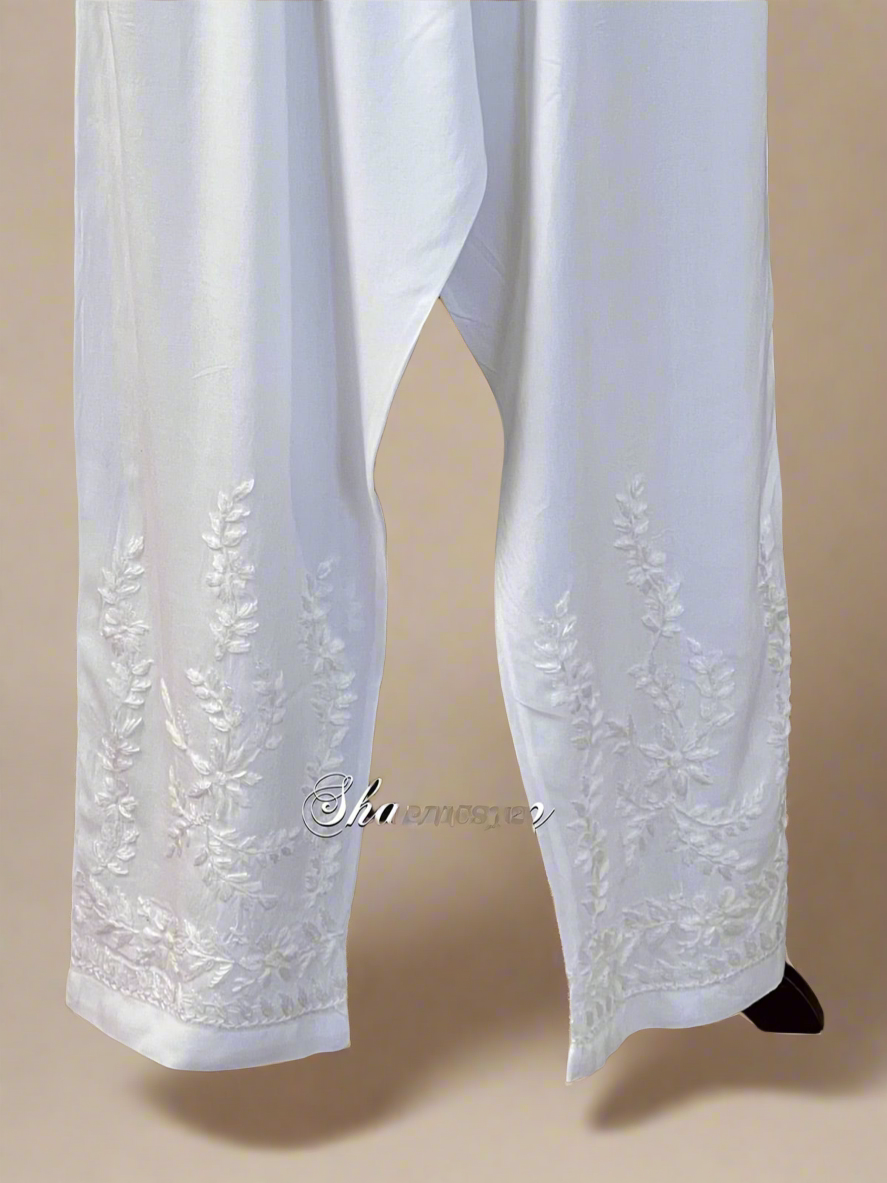 Modal Cotton Chikankari Pants