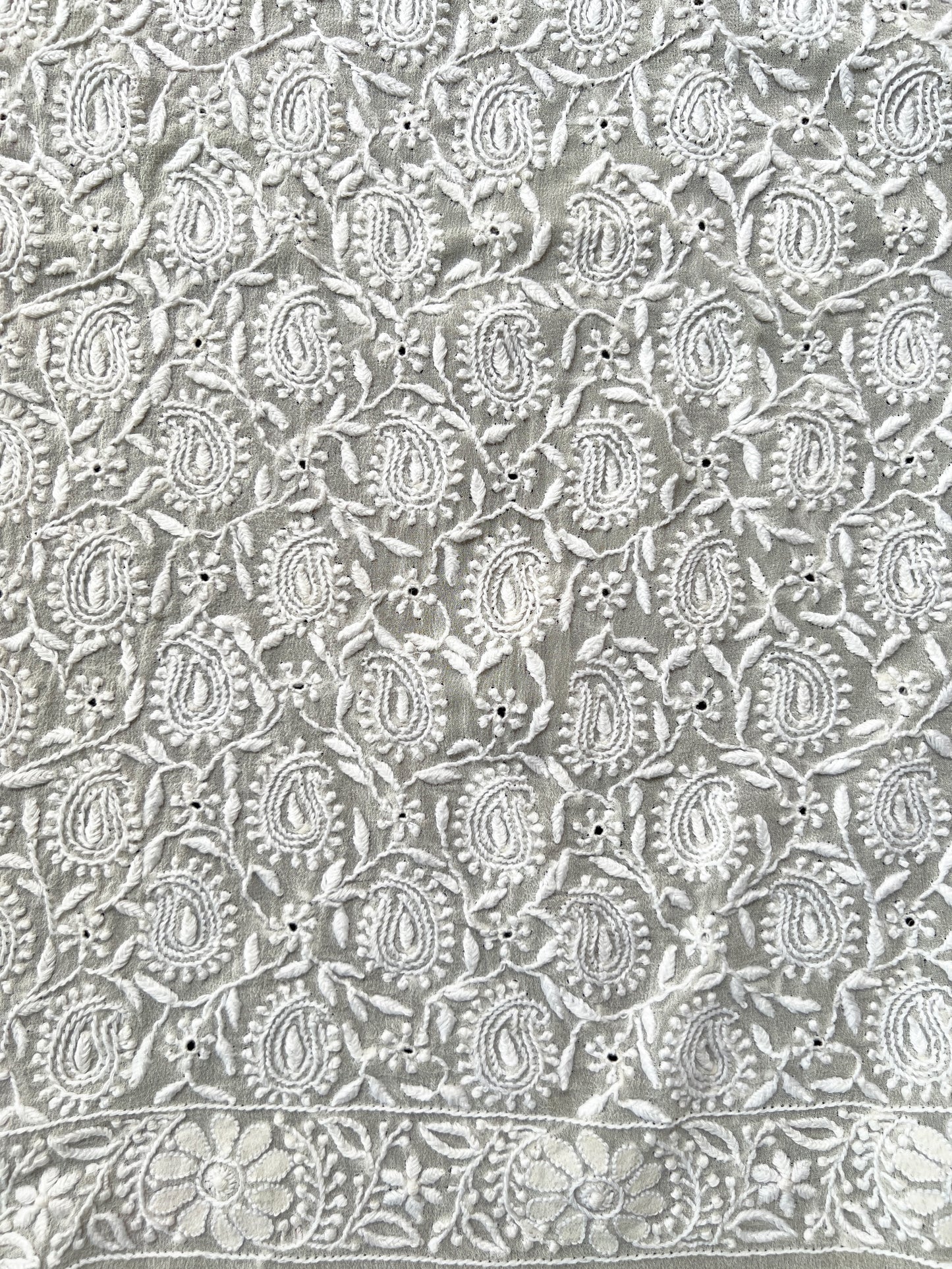 Pure Georgette Blouse with Do Taar Chikankari