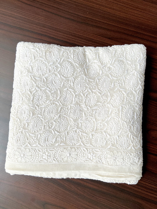 Pure Georgette Blouse with Do Taar Chikankari