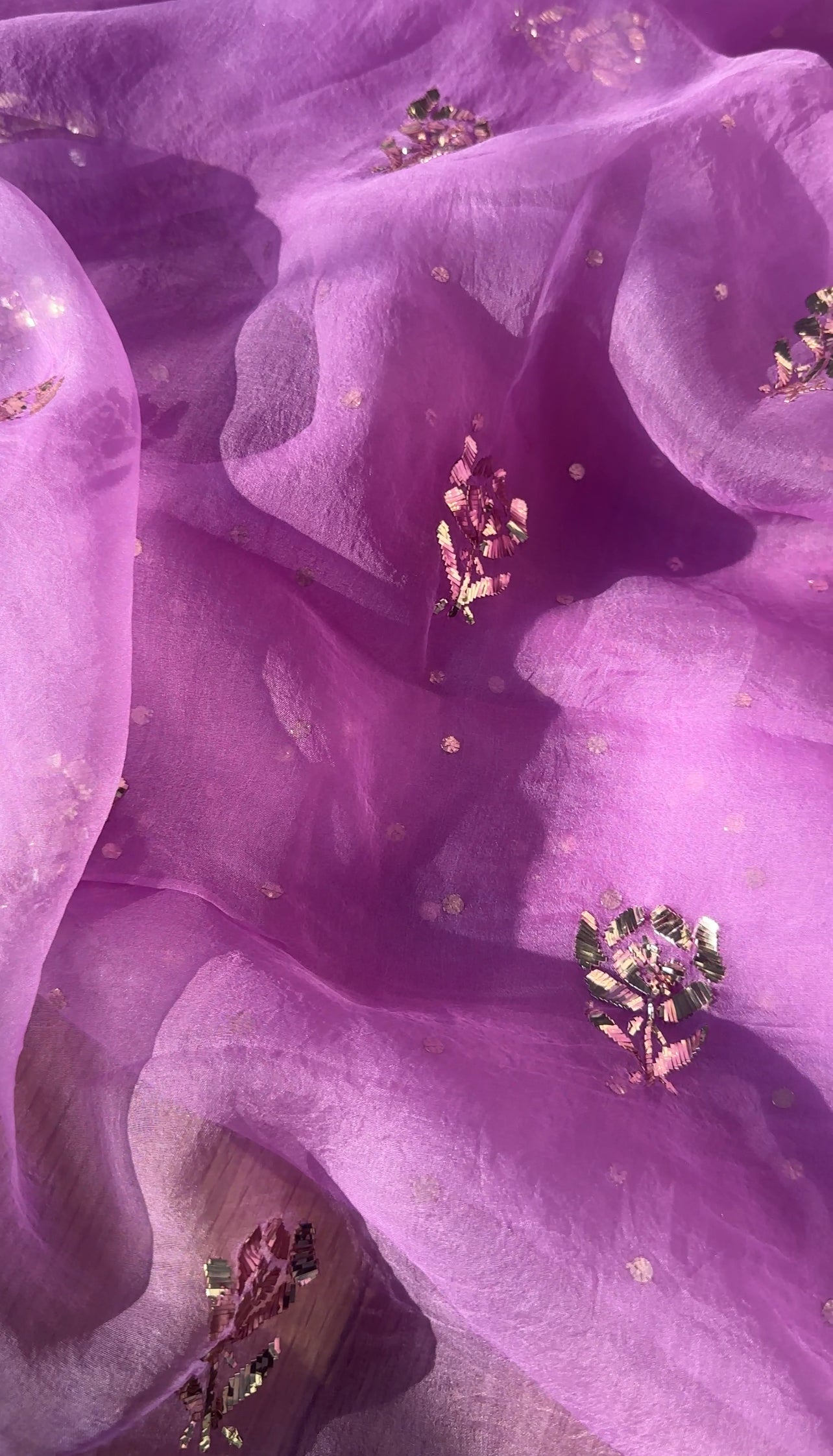 Lavender Purple Organza Suit