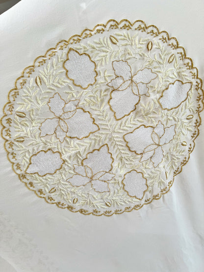 Pure Georgette Suit with Chikankari & Haath Jaali (Thaal Design)