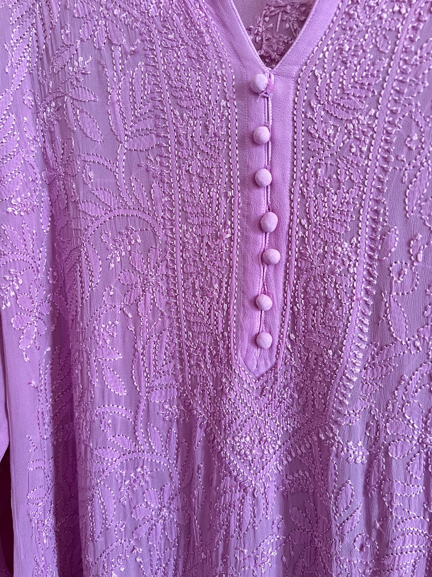 Pastel Purple Chikankari Kurta