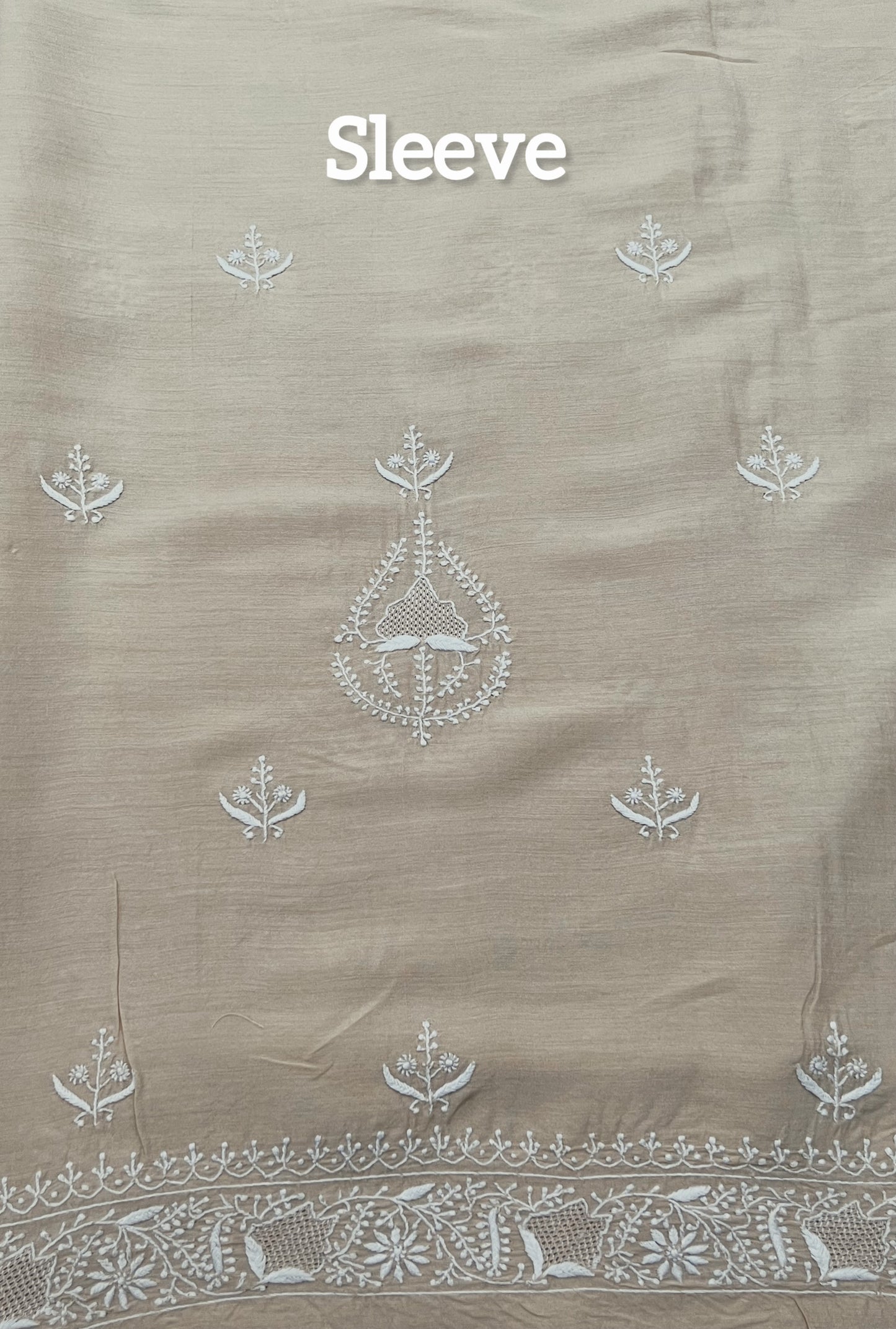 Pure Munga Silk Kurta with Chikankari