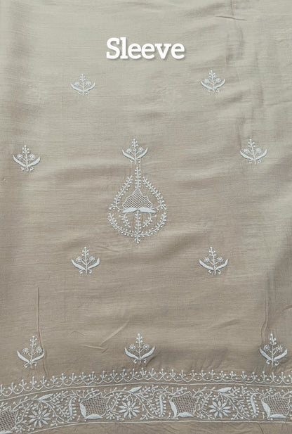 Pure Munga Silk Kurta with Chikankari