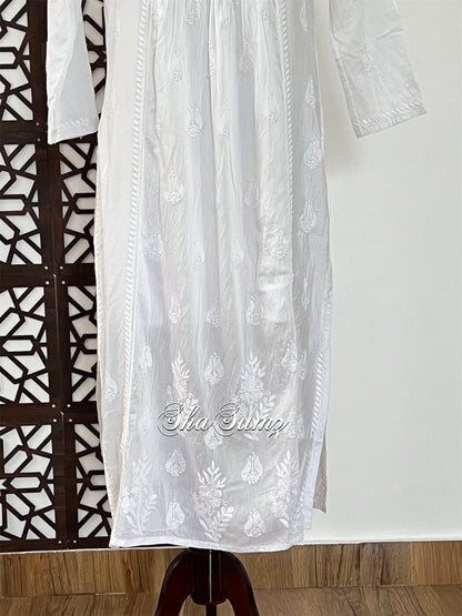 White  Chanderi Kurti