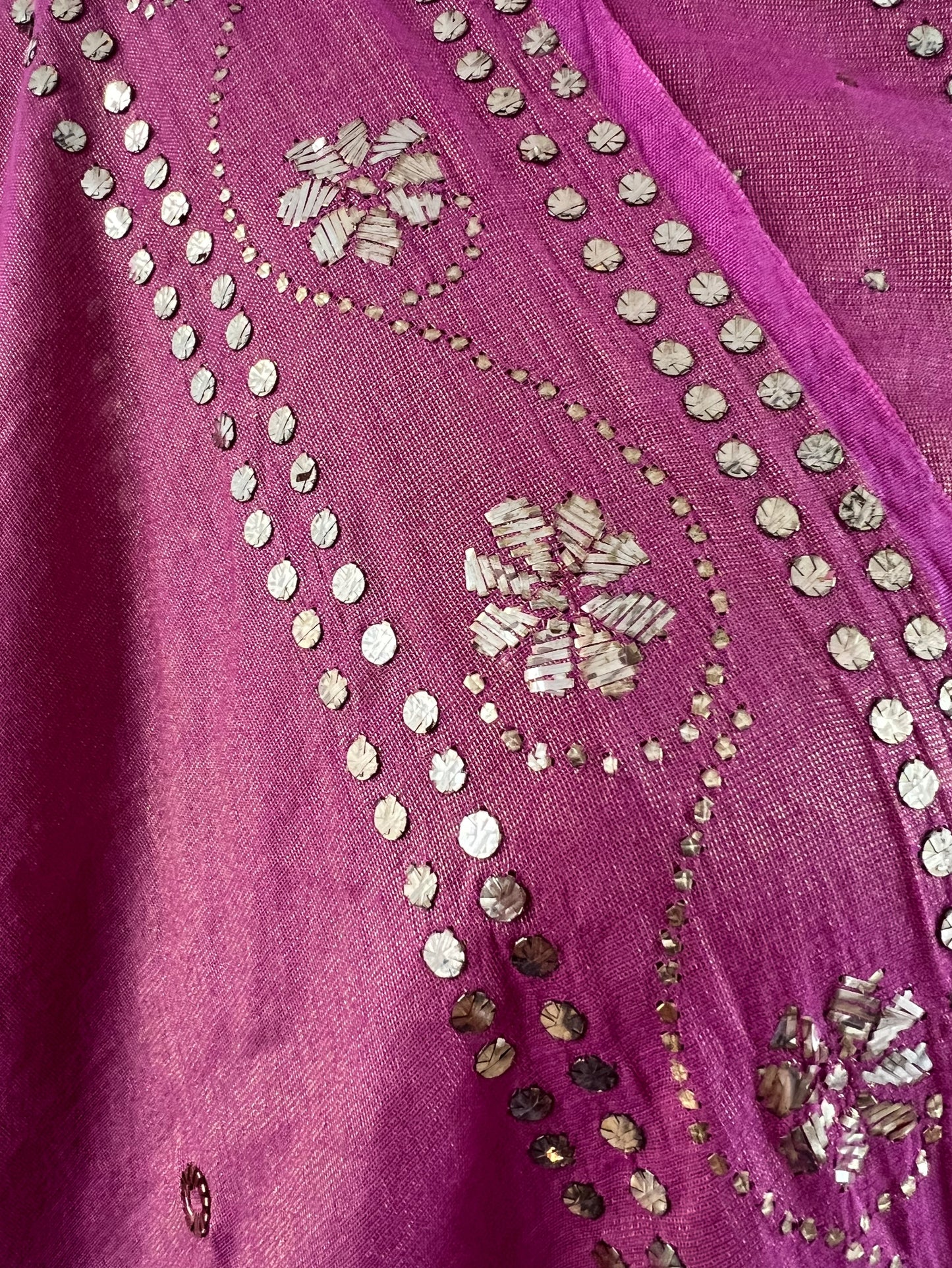Tissue Chanderi Silk Lehanga with Mukaish