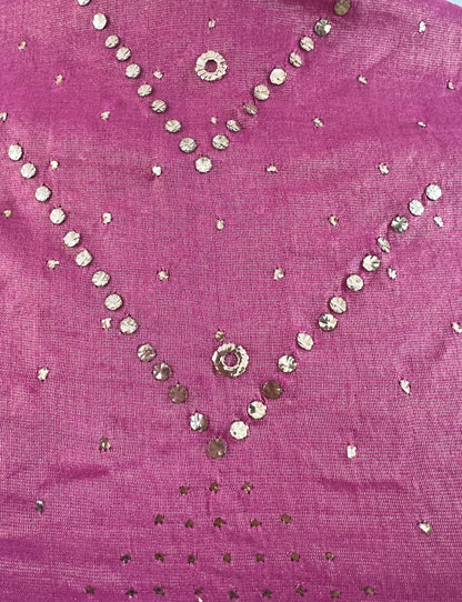 Tissue Chanderi Silk Lehanga with Mukaish