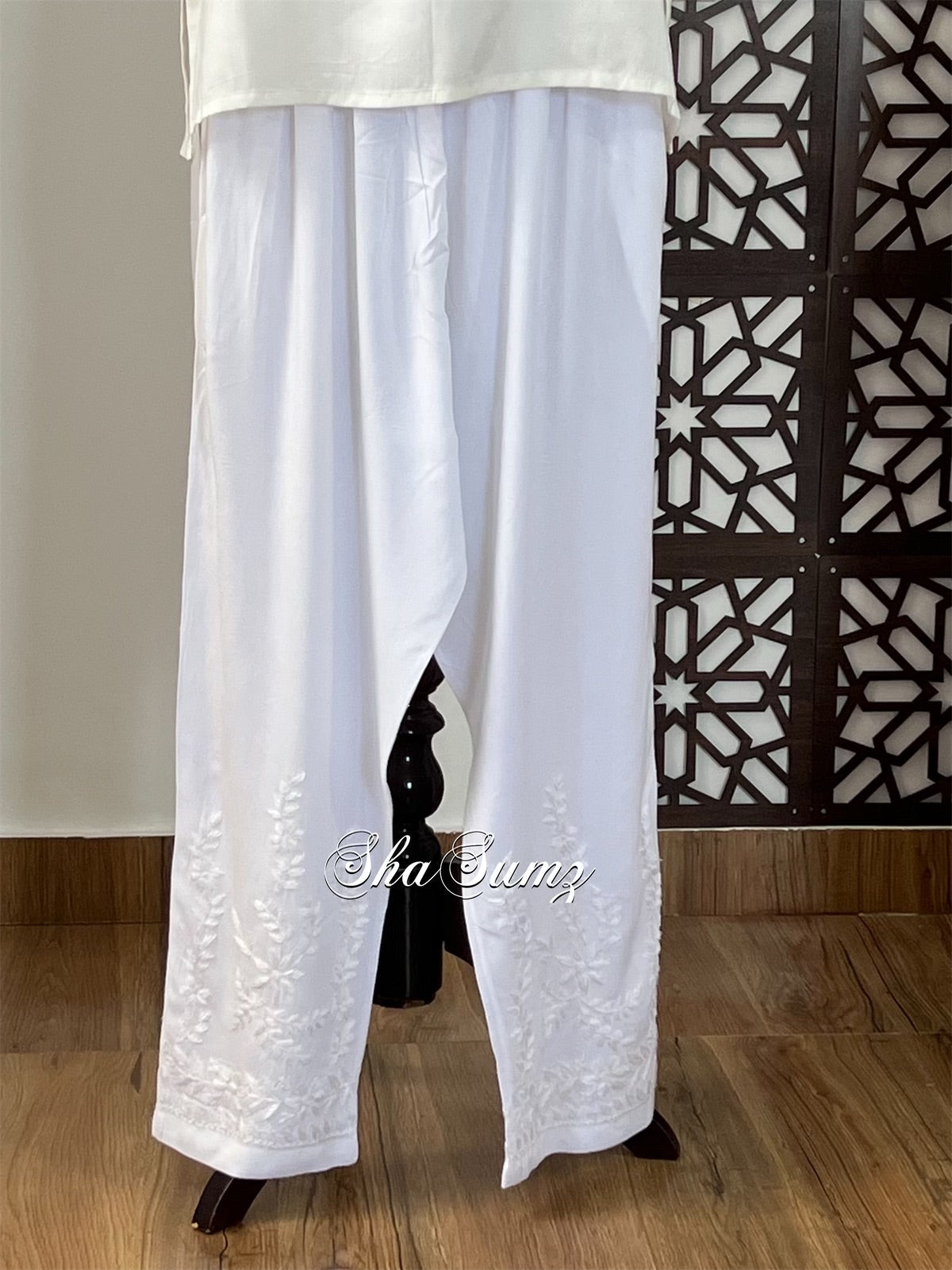 Modal Cotton Chikankari Pants