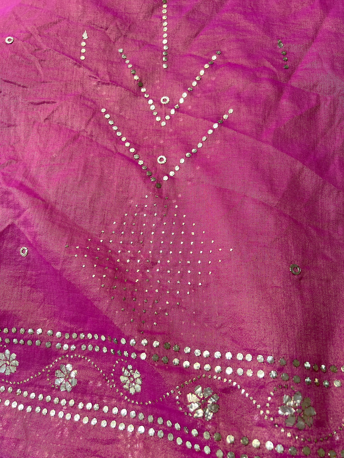 Tissue Chanderi Silk Lehanga with Mukaish