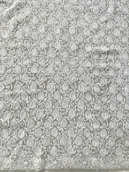 Pure Georgette Blouse with Do Taar Chikankari
