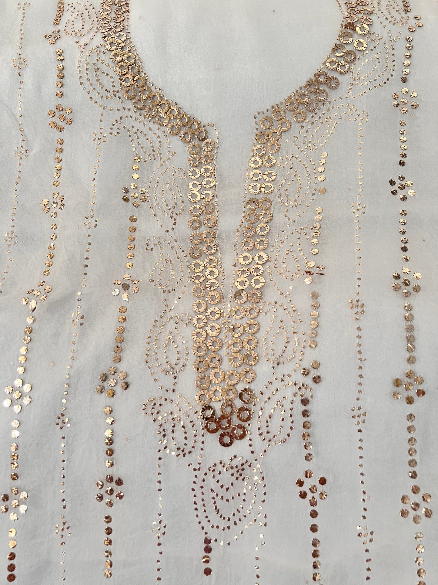 Pure Organza Silk Mukaish Set: The Canvas of Elegance