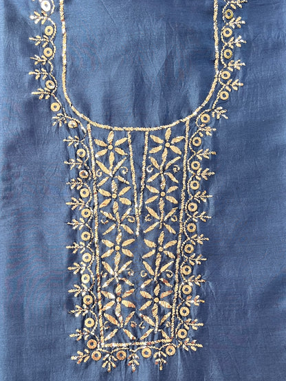 Chanderi Mukaish Kurta