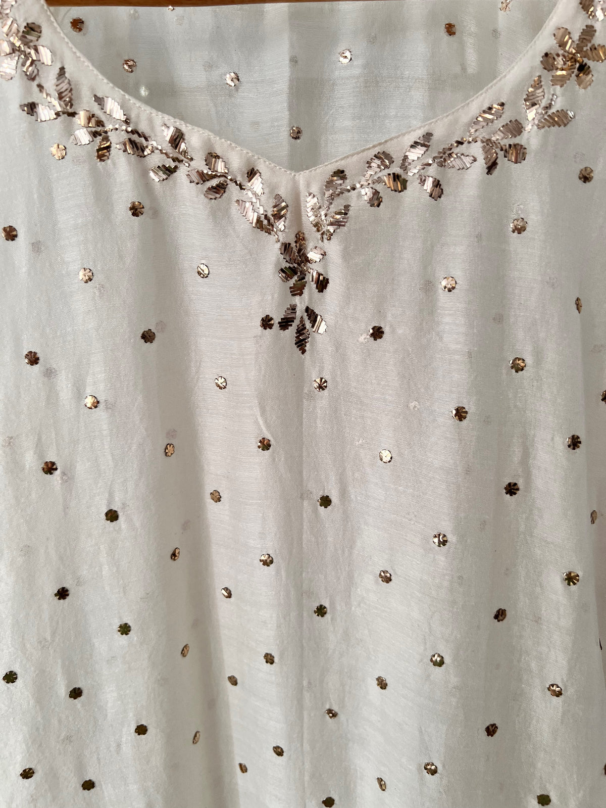Pure Chanderi Kurti with Mukaish