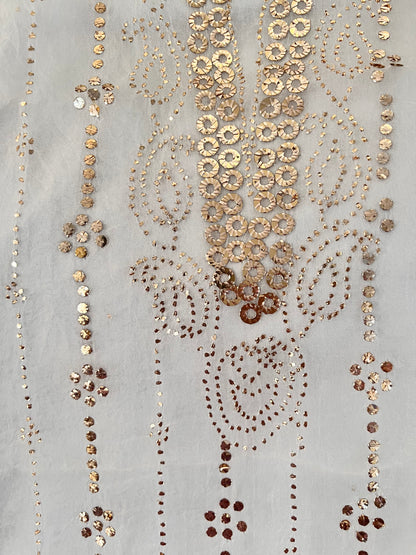 Pure Organza Silk Mukaish Set: The Canvas of Elegance