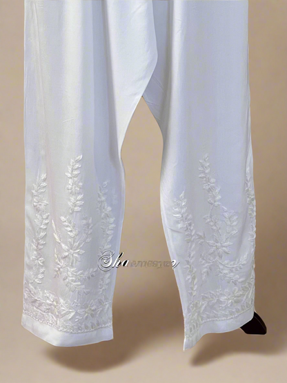 Modal Cotton Chikankari Pants
