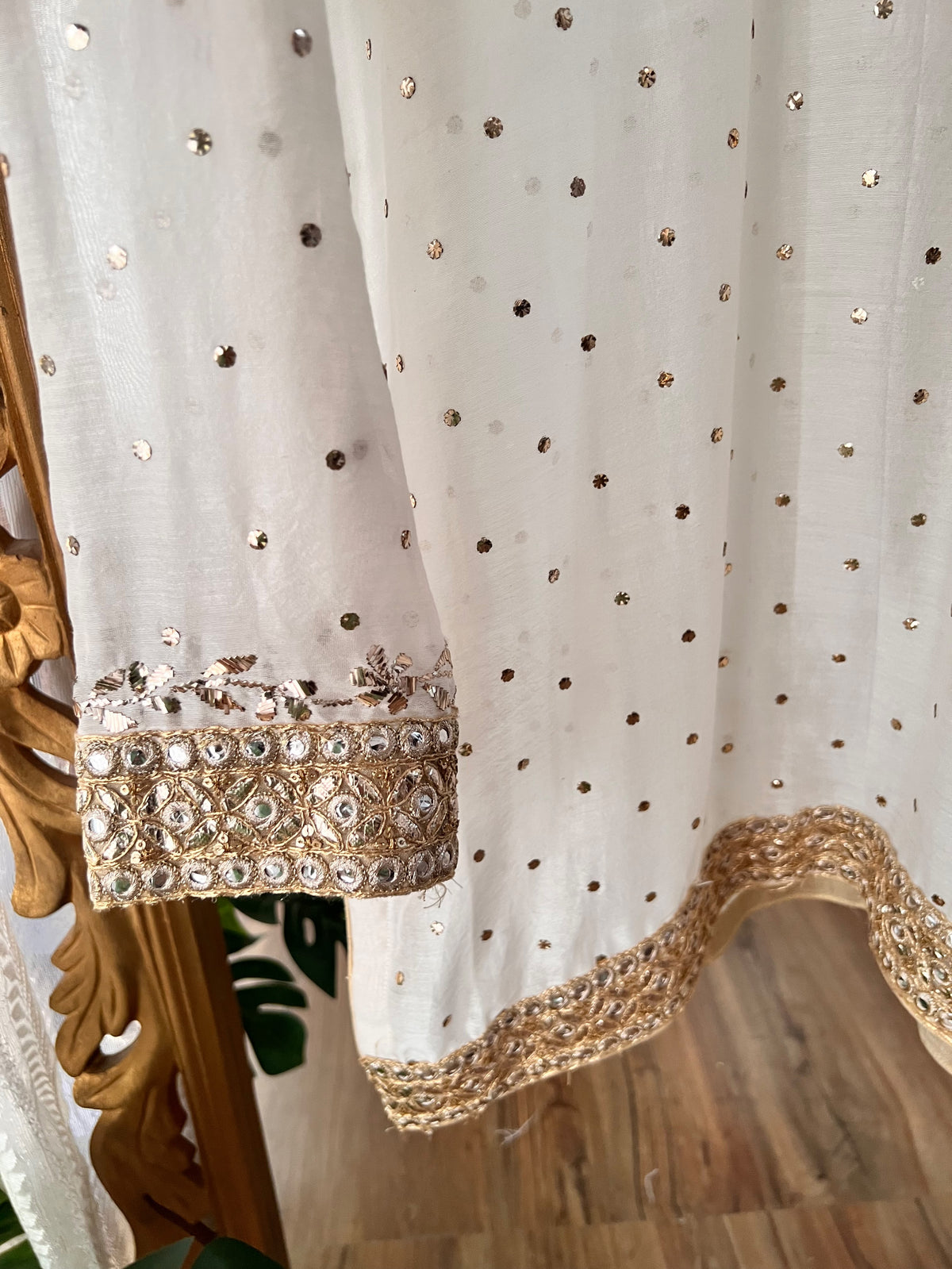 Pure Chanderi Kurti with Mukaish