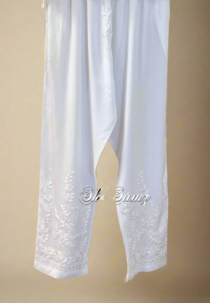 Modal Cotton Chikankari Pants