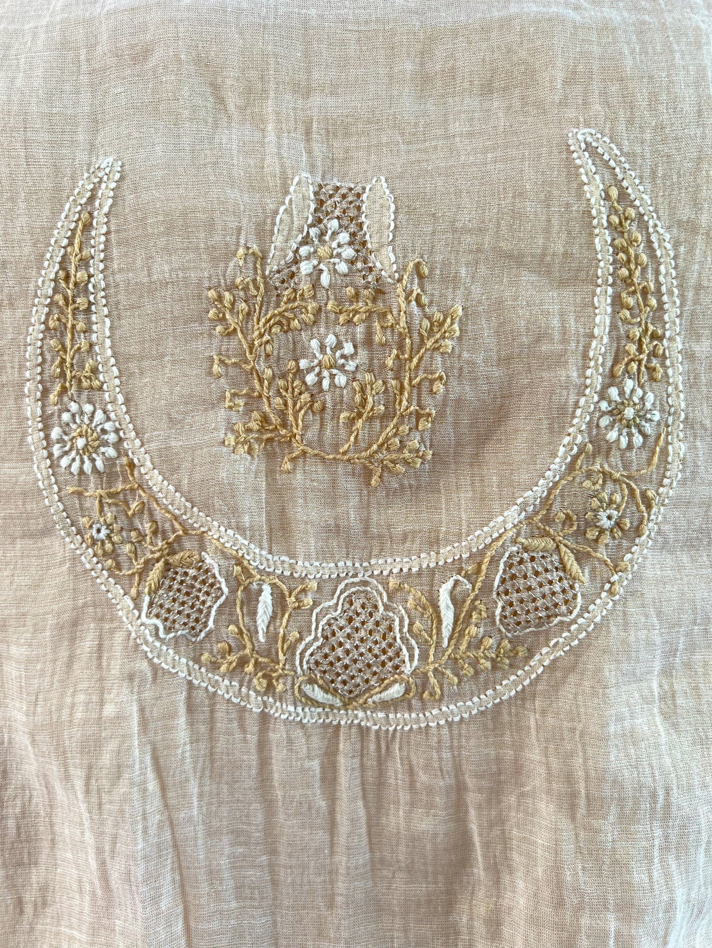 Pure Tissue Chanderi Silk Suit - Chand (crescent) Design