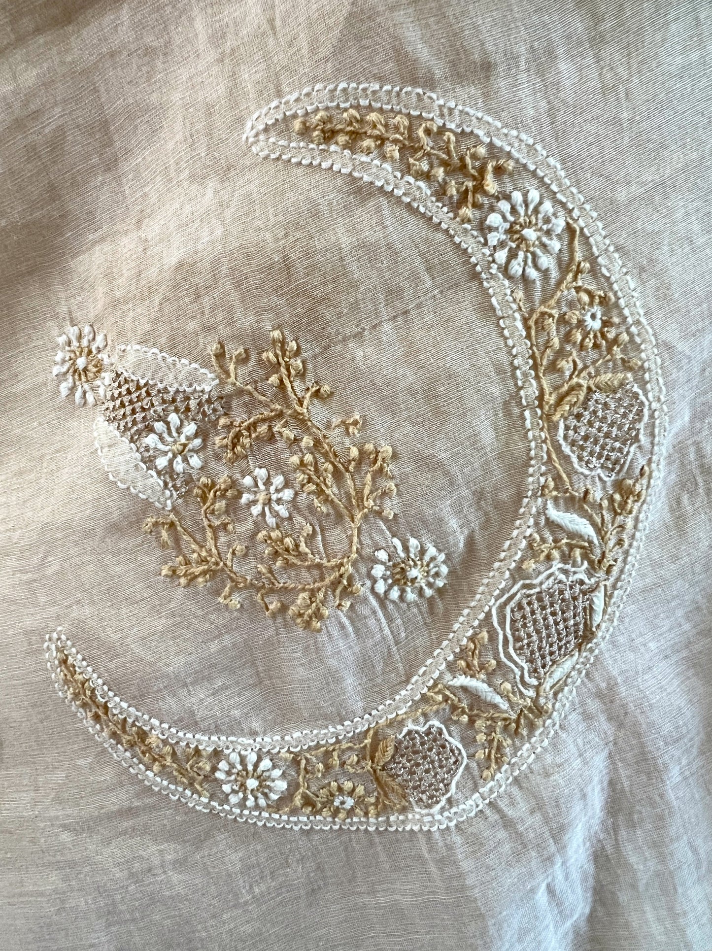 Pure Tissue Chanderi Silk Suit - Chand (crescent) Design