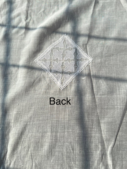 Mul Chanderi Kurta with Chikankari & Haath Jaali