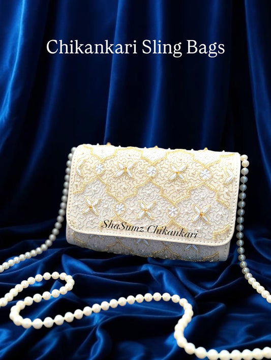 Chikankari Sling Bags