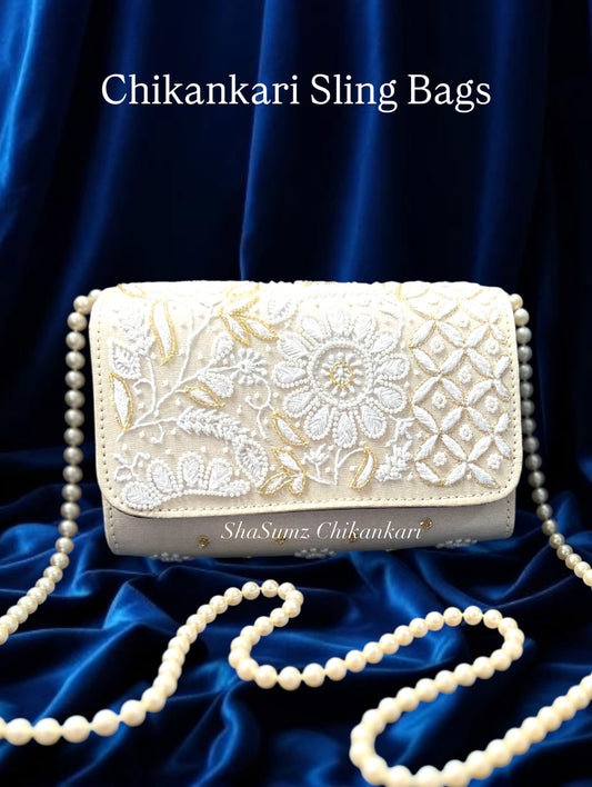 Chikankari Sling Bags
