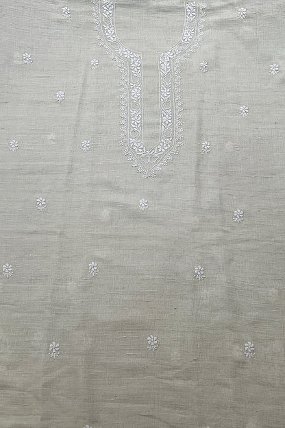 Pure Handwoven Khadi Kurta with Chikankari