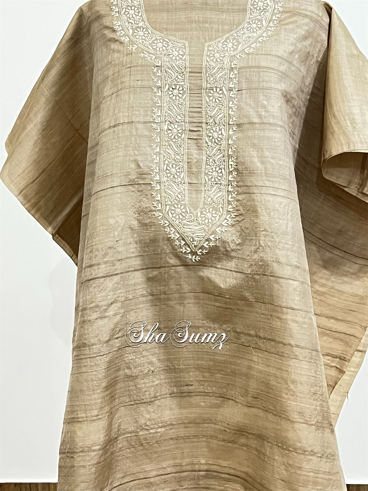 Pure Khadi Silk Chikankari Kurta