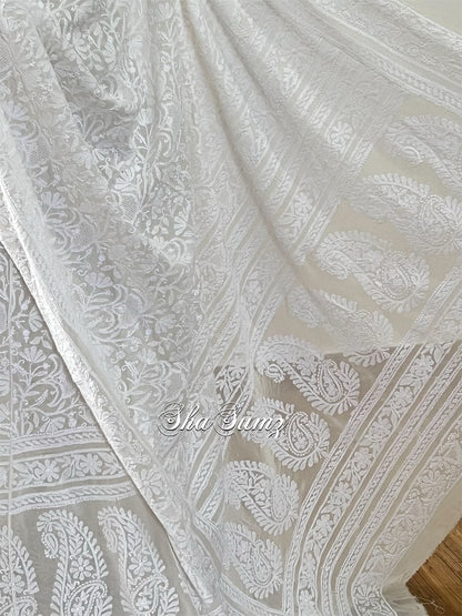 Do Taar Chikankari Lehenga