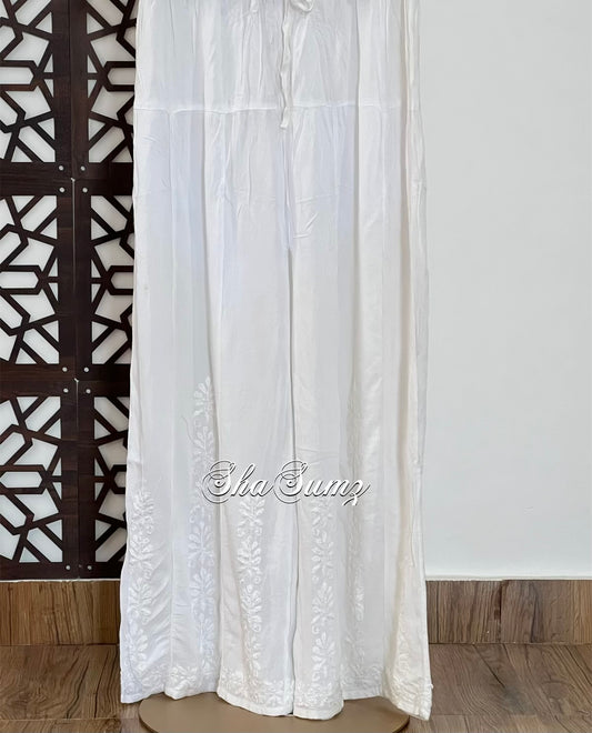 Modal Cotton Palazzo with Chikankari