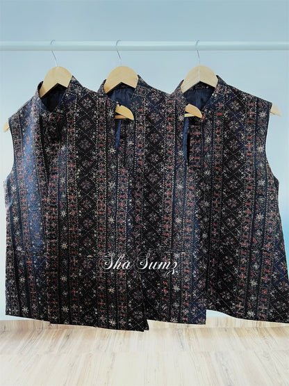 Black Silk Jackets for Men