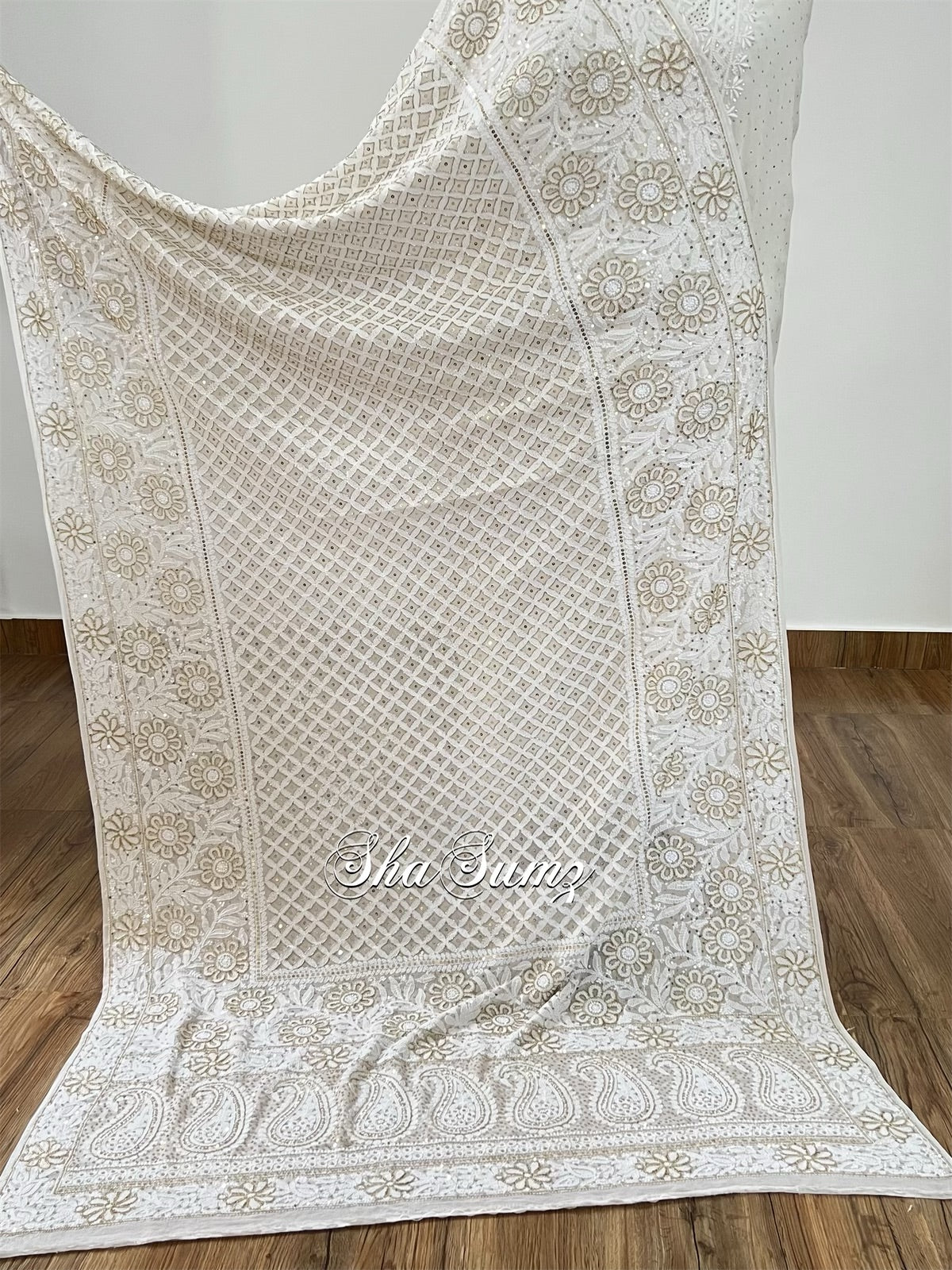 Chikankari & Embellishments Dupatta