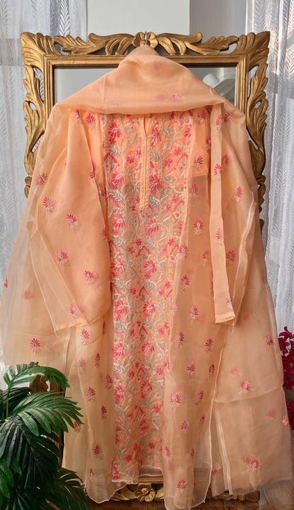 Peach Organza
