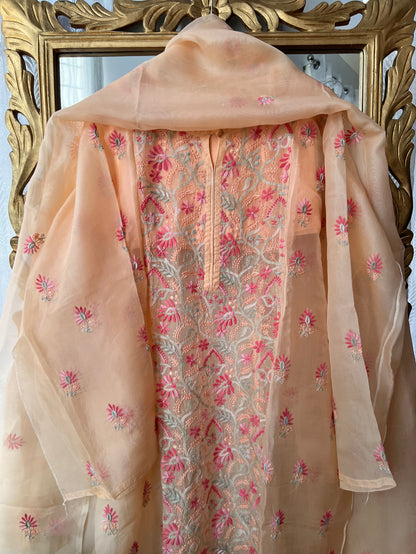 Peach Organza