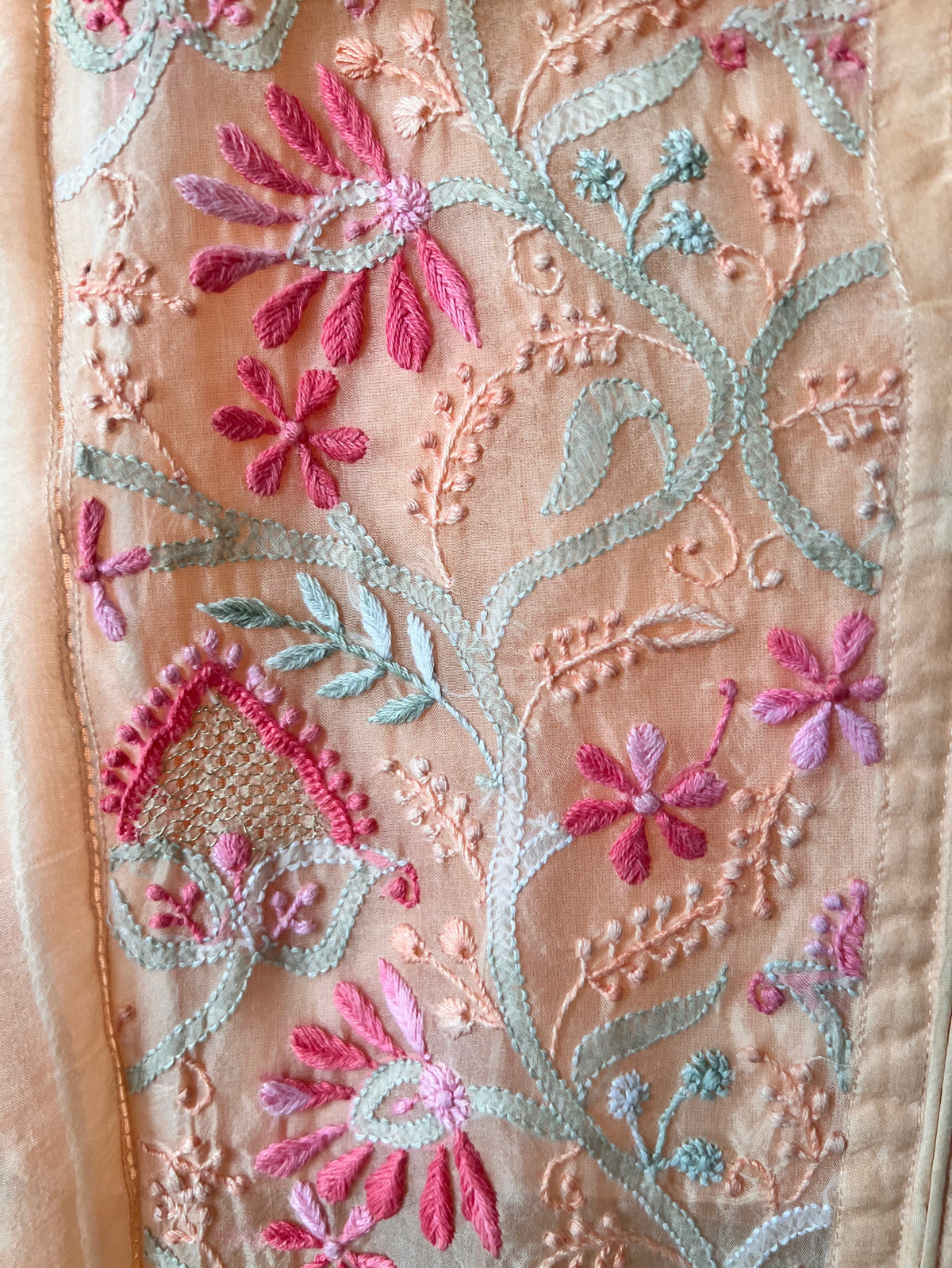 Peach Organza