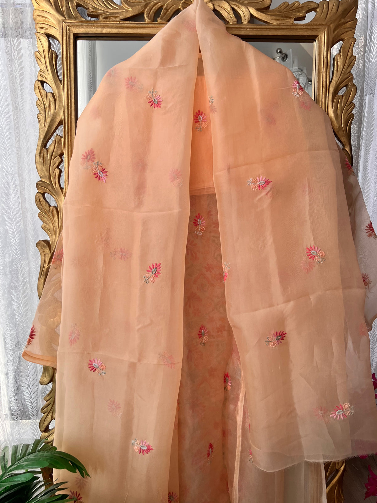 Peach Organza