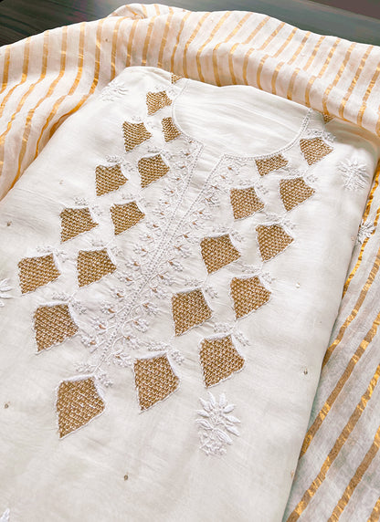 Chikankari & Zardozi Festive Edit: Pure Chanderi
