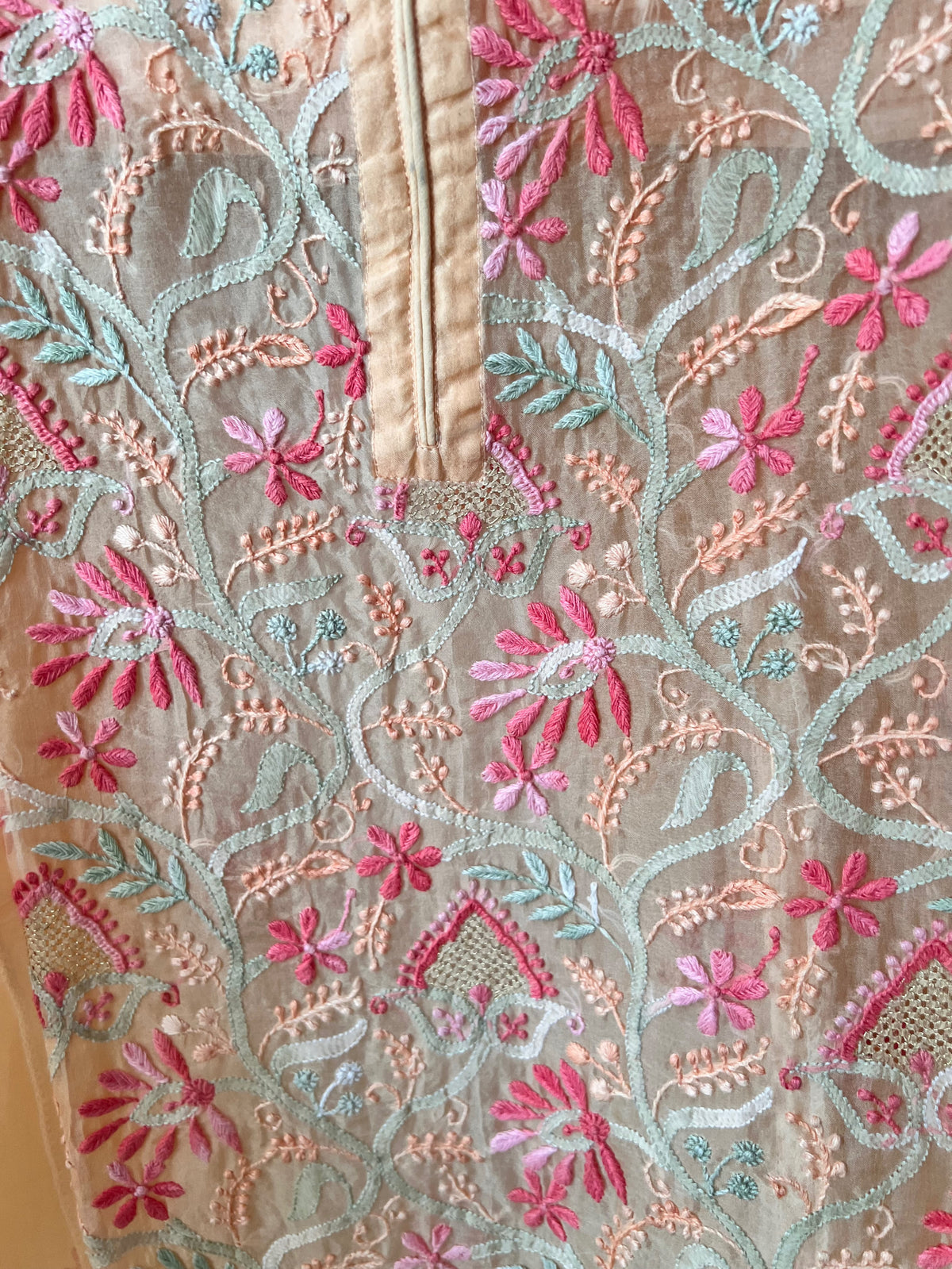 Peach Organza