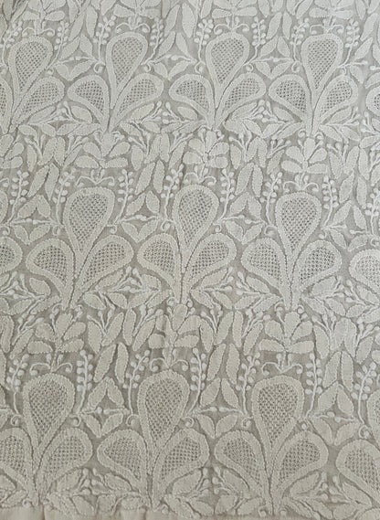 Pure Georgette Palazzo with Chikankari & Haath Jaali