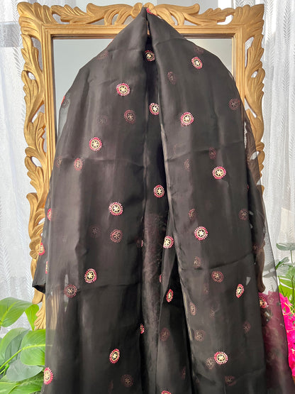 Black organza
